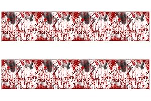 Halloween Bloody Good Time Party Tableware for the Halloween Zombie Skull Bloody Party Table Decorations-Tablecloth 42.5x70.8