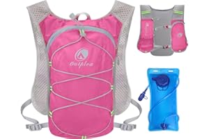 Outplea Hydro Running Vest with 2L Bladder Men Women, Lightweight Hydration Pack, Breathable Kids Waterpack for Race Marathon