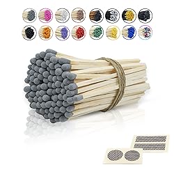 4" Inch Long Wooden Refill Matchsticks with Strike