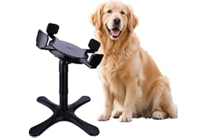 TOLOPU Elevated Adjustable Dog Bowl Feeding Stand, 3 Heights and Tiled Ajudst, Compatible with Moost Feeding Bowls, Great for Medium Large Dogs(No Bowl Included)(1 Pack)