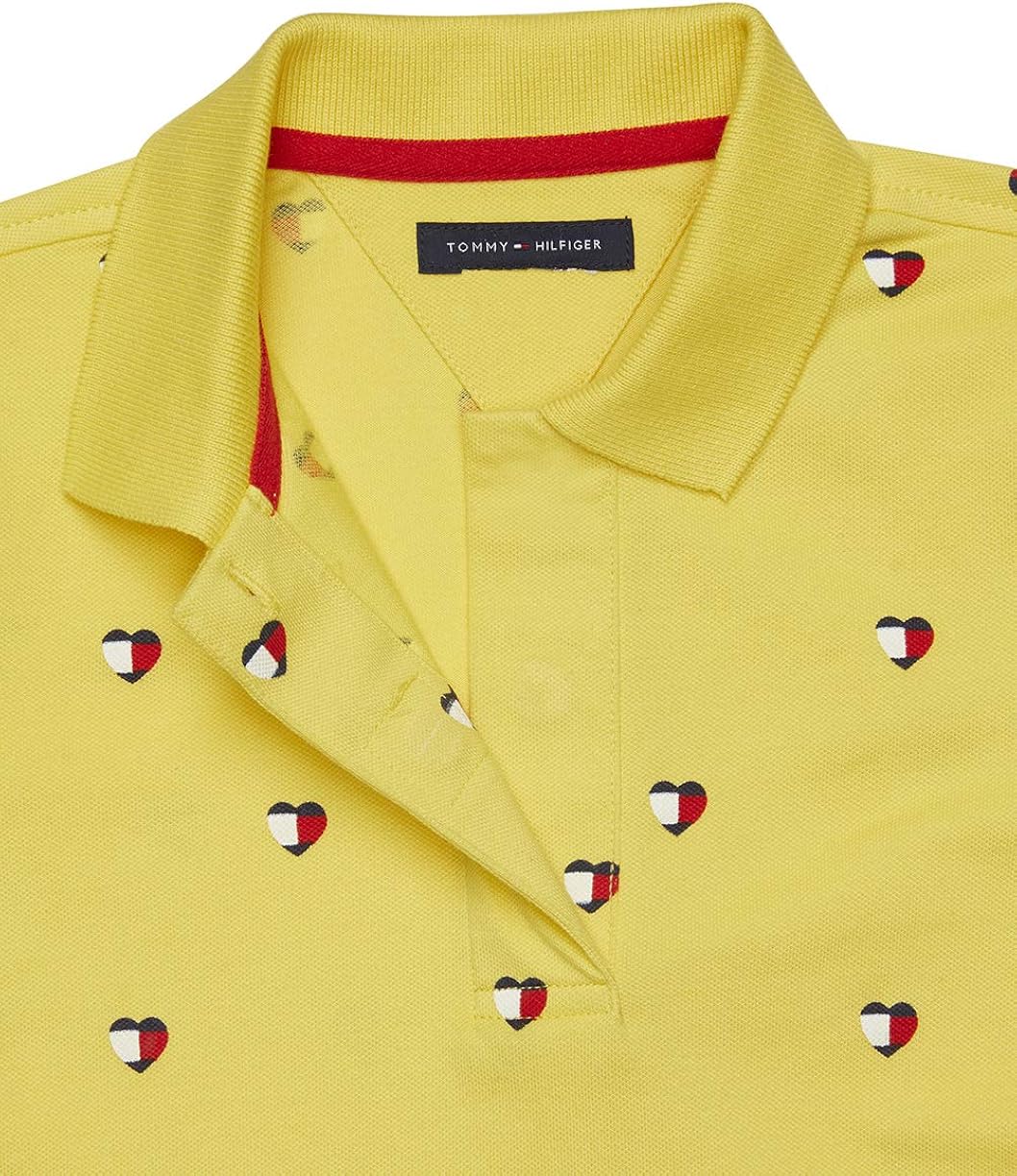 Tommy Hilfiger Girls' Adaptive Polo Shirt with Magnetic Buttons: Clothing