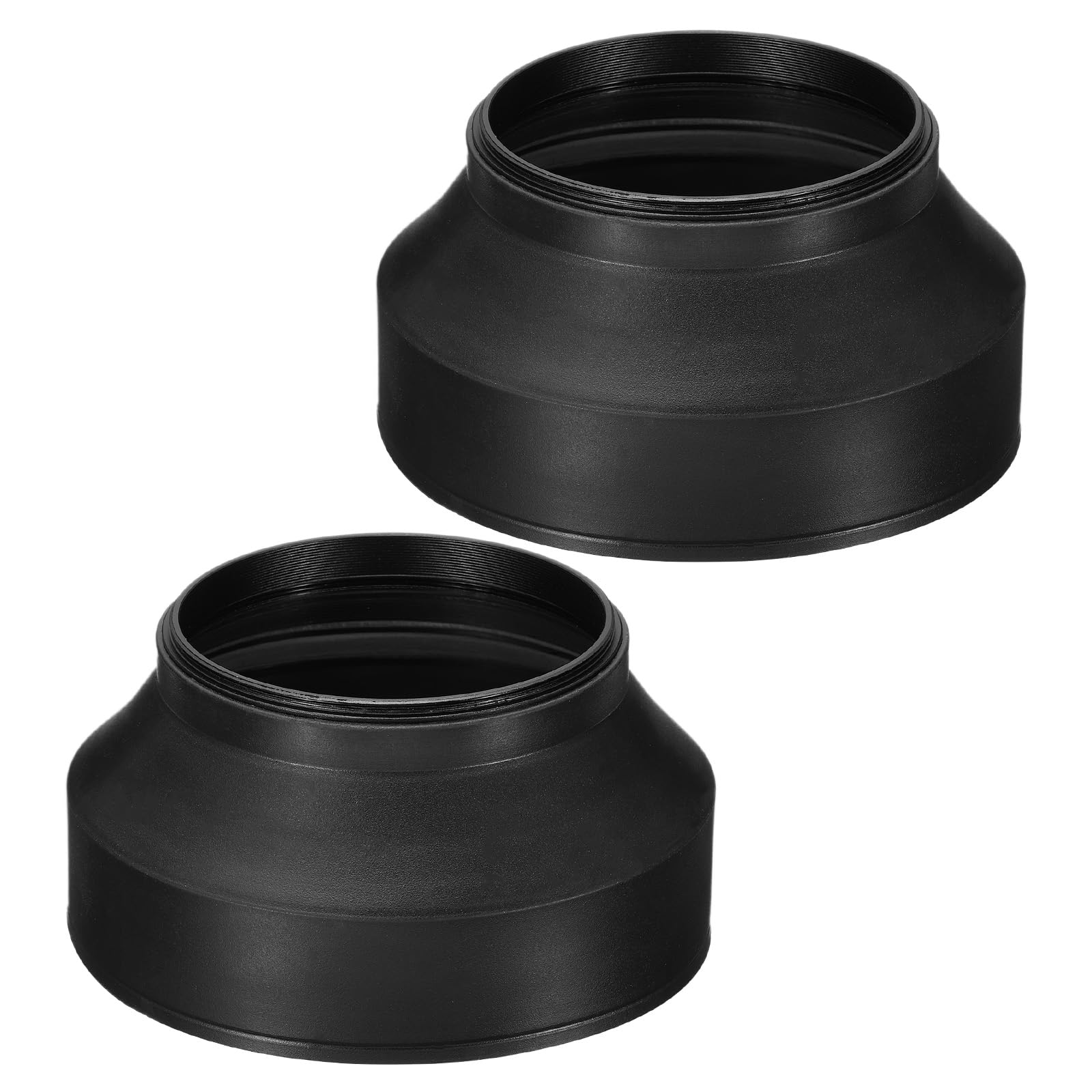 PATIKIL 72mm Camera Lens Hood, 2Pcs Rubber Collapsible Lens Protector Anti-Reflection Blocks Excess Sunlight Enhance Camera Photography for Nikon, for Fujifilm, for Pentax, for Leica