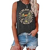 YITAN Women's Sleeveless Shirt Cute Graphic Tank Tops