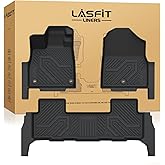 LASFIT Floor Mats for Honda Passport 2026, All Weather TPE Custom Fit Passport Floor Liner Accessories, 1st & 2nd Row, Black