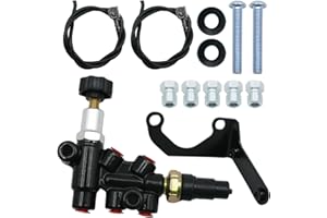 Vkinman 260-13190 Combination Proportioning Valve and Mounting Bracket Kit, Replacement for Wilwood Style with Adjustable Kno