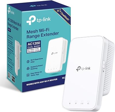 TP-Link RE300 AC1200 Dual Band WiFi Extender EasyMesh UK Plug