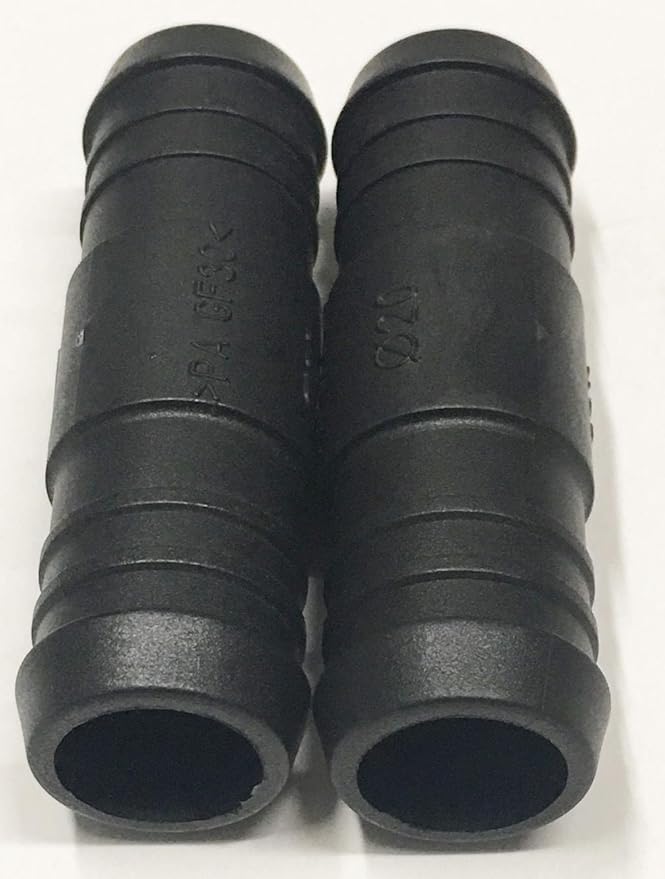 2 x 20mm Water Hose Pipe Straight Connector Joiner Heater Matrix Pipe