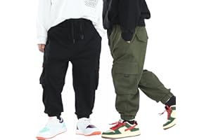 MINI PANDA Toddler Pants, Black Pants Toddler Boys or Girls, Little Boy Pants 2-Pieces