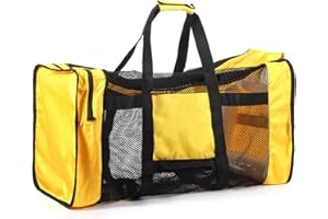 100L Mesh Duffle Gear Bag for Scuba Diving Snorkeling Swimming Beach Sports Equipment