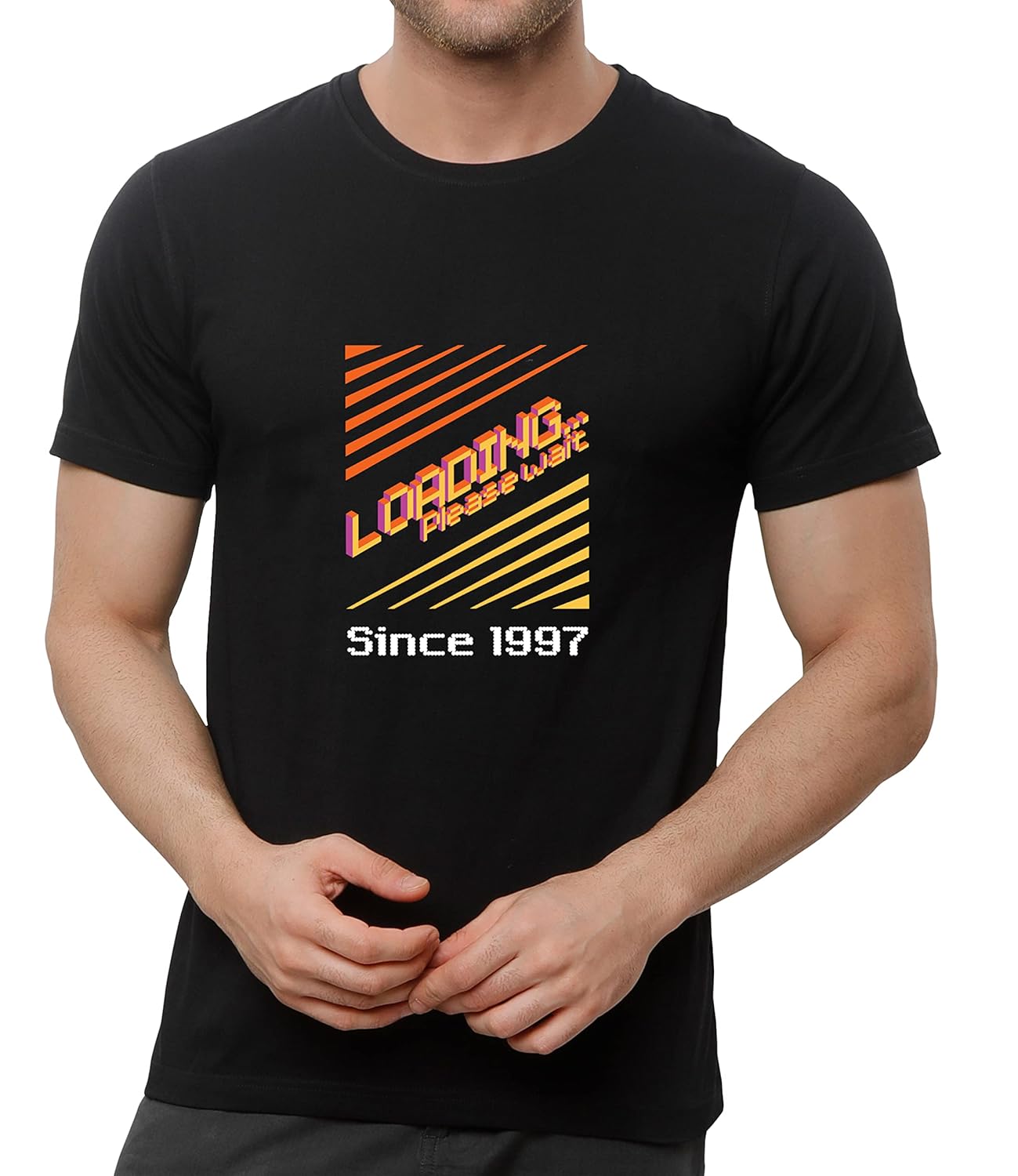 Buy Ruffty Regular Fit Graphic Printed Round Neck T-Shirt for Men| Half Sleeve T-Shirt for Women 