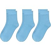 SIPCOLOR Womens Viscose Bamboo Crew Socks Thin Casual Ultra Soft Colorful Above Ankle Socks Breathable Comfortable 3/6 Pairs