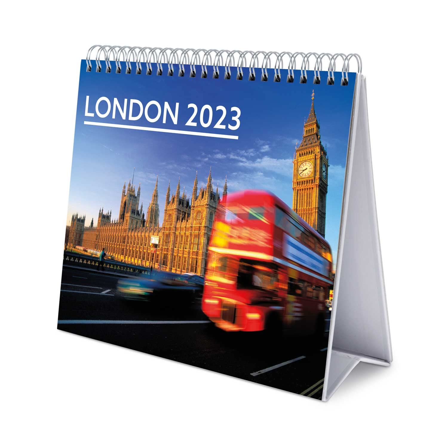 Grupo Erik London Calendar 2023 - Desktop Calendar 2023-7 x 8 inches / 18 x 20 cm - Travel Desk Calendar 2023-12 Month 2023 Planner - Travel Calendar