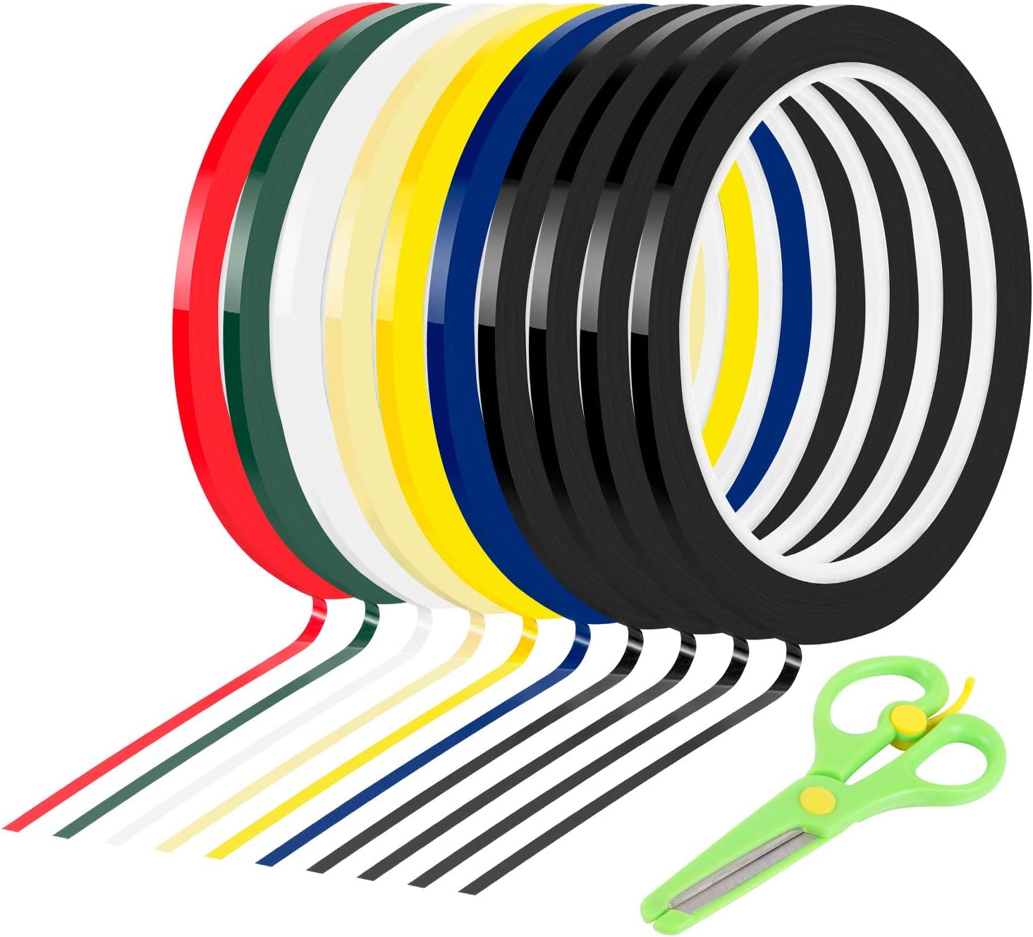 Whiteboard Tape, BENBO 10 Rolls 1/8 Wide x 55yd Long