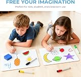 Nicpro 2 Pack Dry Erase Mini Whiteboard A4 22 x 30 cm Double Sided view 7