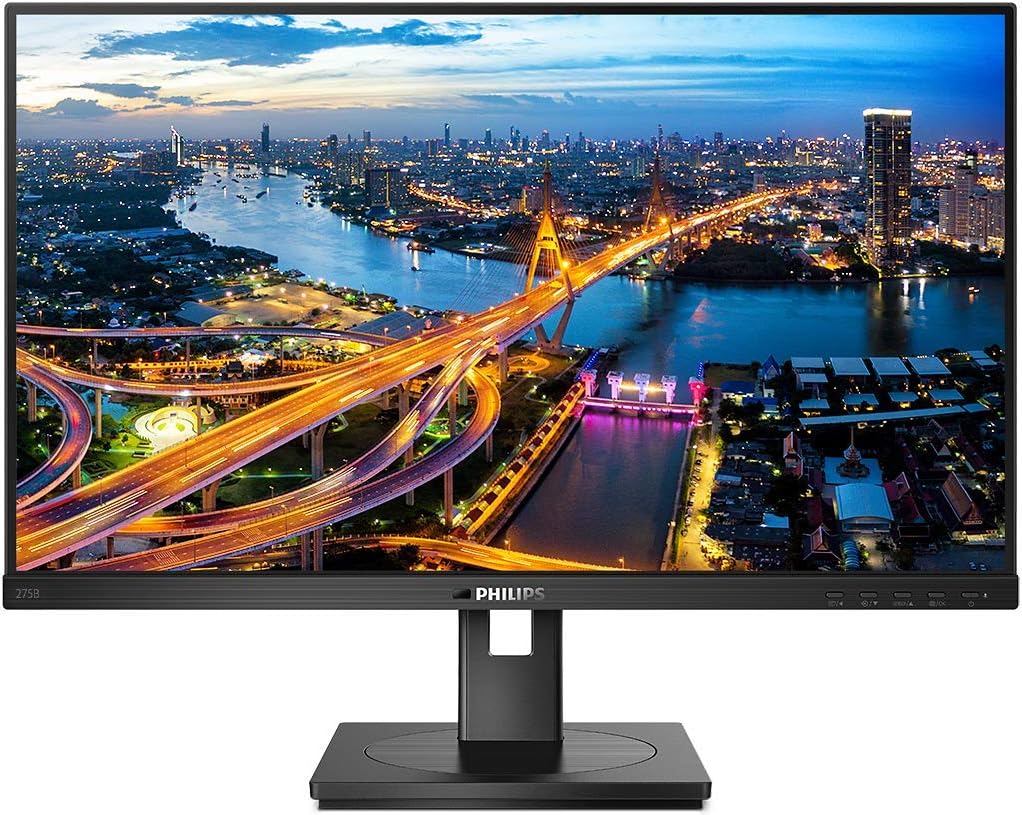 Philips 275B1-27 Inch QHD Monitor, 75Hz,4ms,IPS, Speakers, Height Adjust, USB Hub, FlickerFree (2560 x 1440, 300 cd/m² - Image 3