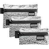 TACTICAL_GEEK Storage A5 EDC Storage Pouch Set, Molle EDC Gadget Pouch, Multi-Functional Utility Small Tool Pocket for Daily Carry (Transparent Grid)