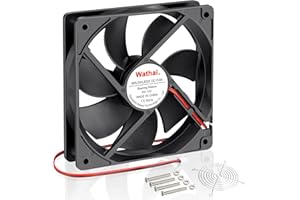 Wathai 120x120x25mm 120mm 12V 0.45A 2Pin DC Brushless Cooling Fan