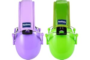 TacGuru 130 Kids Hearing Protection Earmuffs - Passive Noise Reducing Ear Protection for Kids - 2 Pack