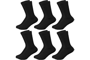 COZIWILL SOCKS Kids Crew Socks Boys Cushioned Athletic Socks Girls Cotton Dress Sock Sports School Uniform Youth 6 Pairs