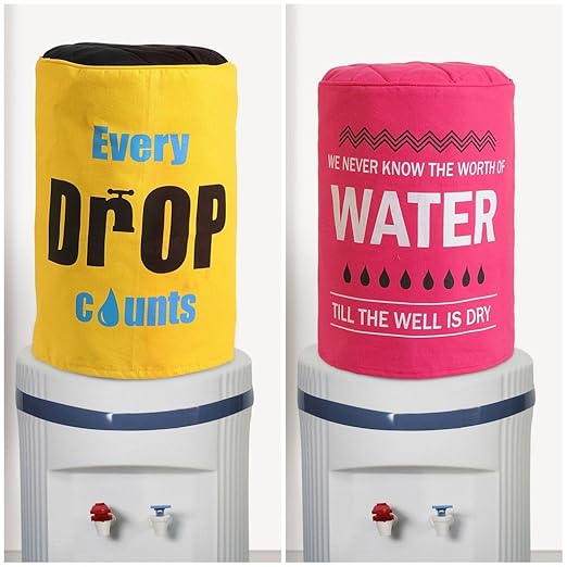Swayam Digitally Printed Water Dispenser Bottle Cover Set of 2 Amazon
