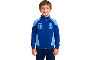 Icon Sports Officially Licensed Argentine Football Association Lionel Messi Track Jacket - Unisex Kids