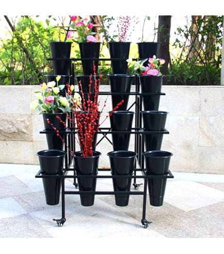 Amazon.com: Zhongma 4 Tier Metal Flower Display Stand Frame(This