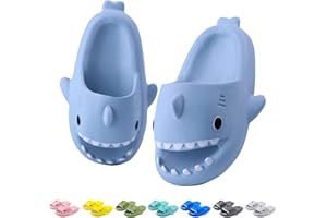 LAKIGE Kids Shark Cloud Slides | Toddler Boys Girls Shower Slippers | Boys Girls Cute Cartoon Fish Flip Flops | Beach Pool Home Sandals | Quick Dry Non-Slip