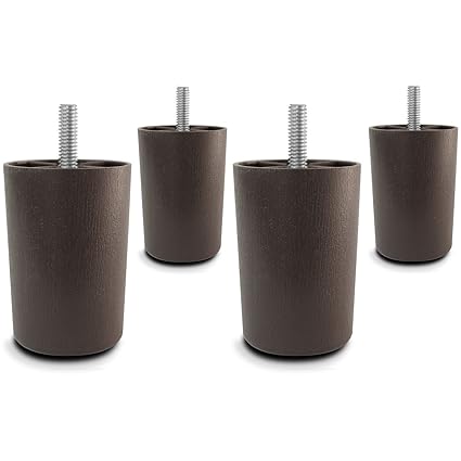 Buy 3 Universal Brown Plastic Furniture Legs Sofa Couch Chair 5