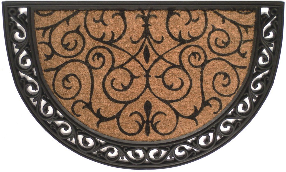 Photo 1 of Calloway Mills 100102436 Ornate Scroll Doormat, 24" x 36", Natural/Black