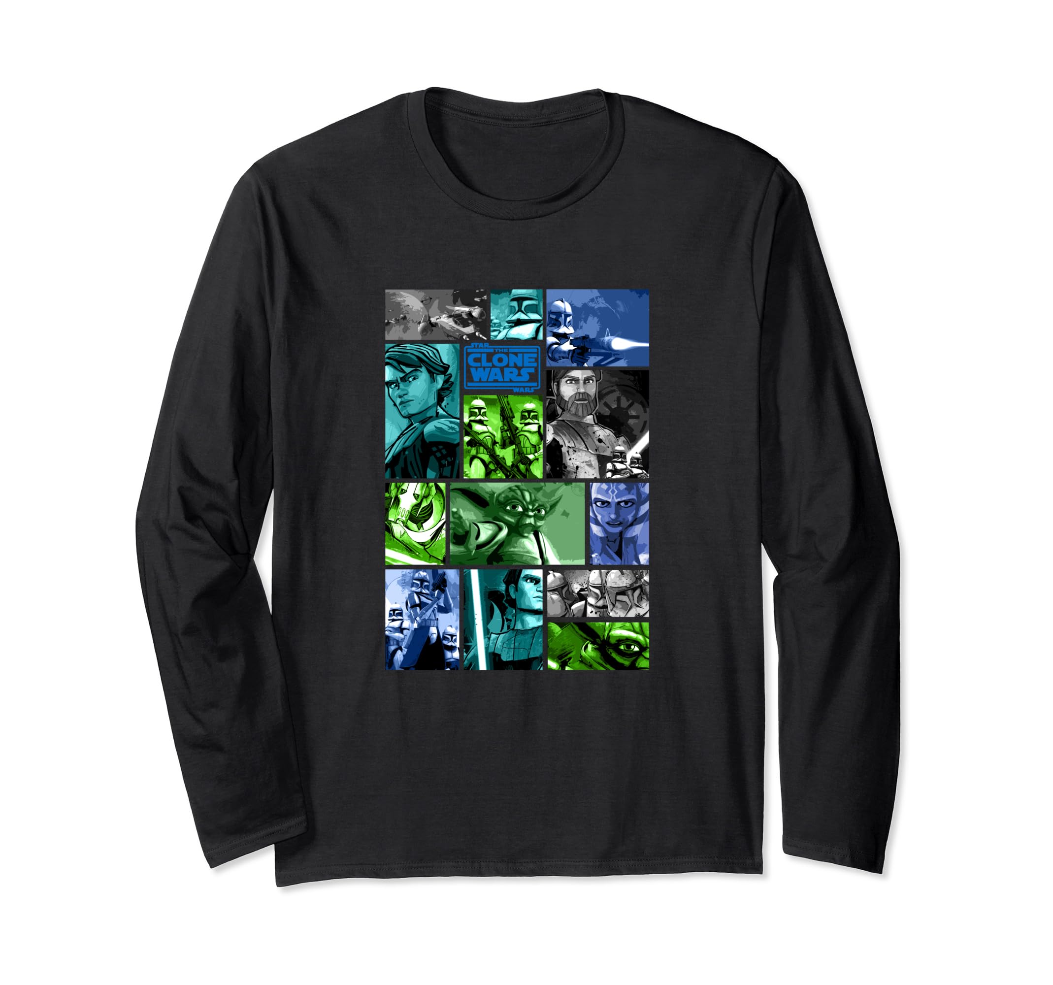 Star Wars: Clone Wars Group Shot Panels Long Sleeve T-Shirt