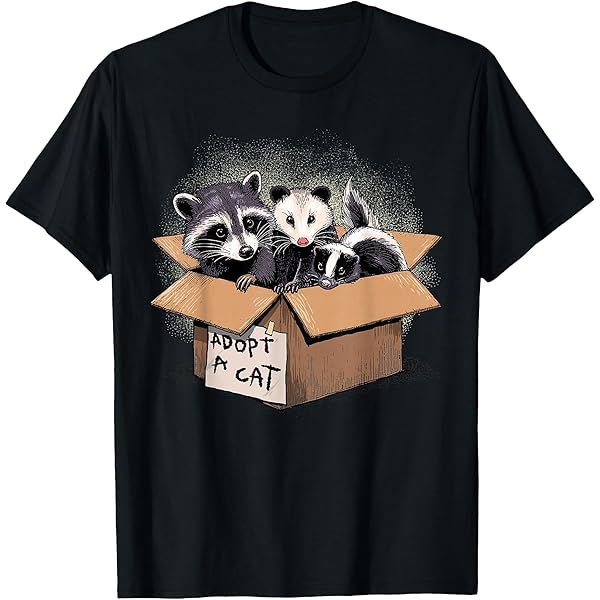Amazon.com: Adopt a Cat Raccoon Opossum Skunk Street Cat Trash