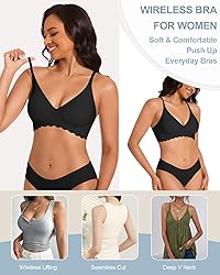 Deep V Bra Low Cut Plunge V Neck Bras Thin Strap