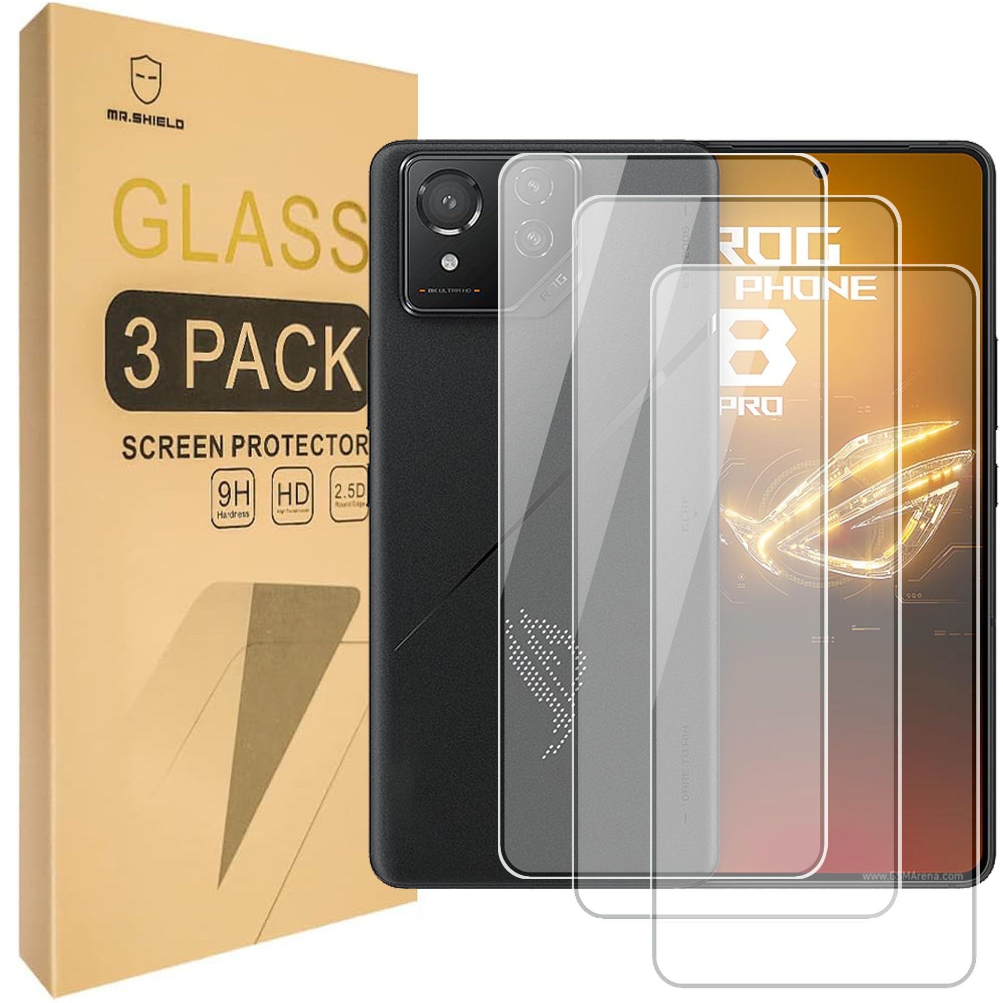 vbsyuwsa (3 Pack) for Asus ROG Phone 8 Pro Screen
