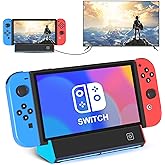 Switch Dock, TV Dock Station for Switch/Switch OLED,with 4K@60Hz HDMI Output/Type C Port/USB 3.0 Port for Nintendo Switch Dock(Incompatible with Nintendo Switch 2)