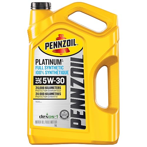 Pennzoil Platinum Full Synthetic 5W-30 Motor Oil, 5 Litre