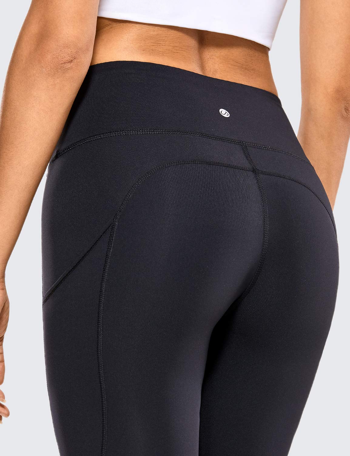 CRZ YOGA Women's High Waisted Yoga Pants with Pockets Naked Feeling