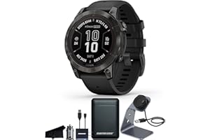 CERTIFIED BRANDS Garmin Fenix 7 Pro Sapphire Solar Edition, 47mm, Carbon Gray DLC Titanium | Multisport GPS Smartwatch, Built-in Flashlight, Solar Charging Capability, Heart Rate Montior with Series Charging Stand