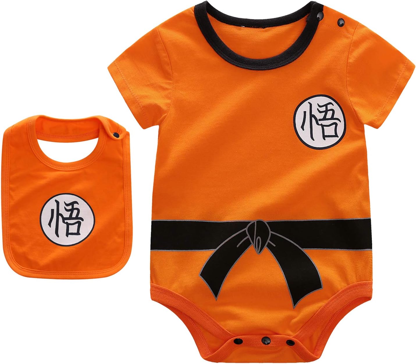 IURNXBInfant Baby Girls Boy Bodysuit Romper Short Sleeve Jumpsuit Bibs