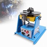 10KG Weld Positioner Rotary Table with 2.56" 3-Jaw Chuck | 0-90&deg; Tilting Rotary Welding Turntable, 1-12 RPM Stepless Speed Control, 22 lbs Capacity Welder Table with Foot Pedal