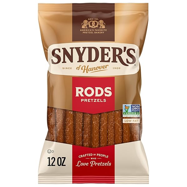 SNYDER’S OF HANOVER, PRETZEL RODS, 12 OZ BAG