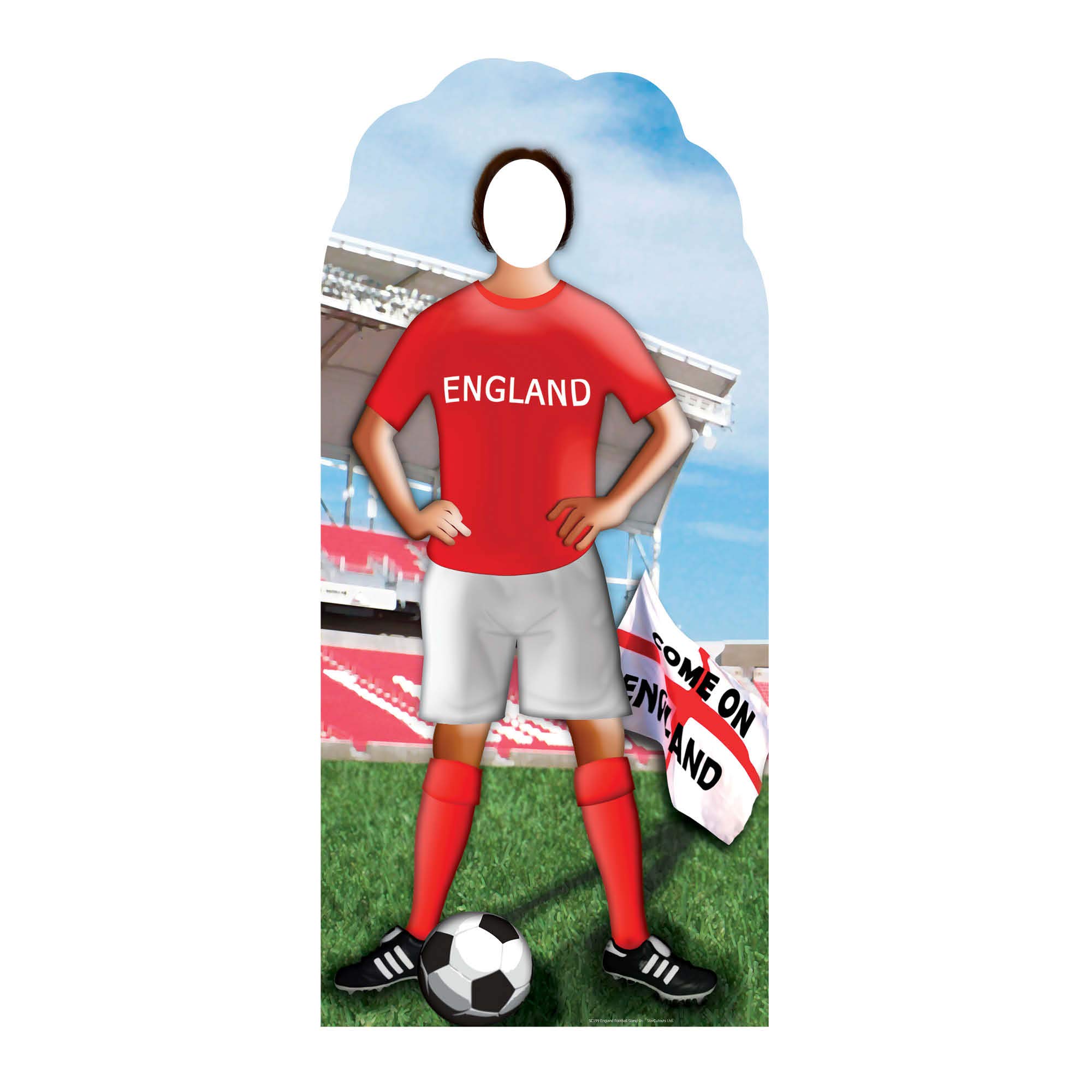 Star Cutouts Cut Out of England Football Stand-in