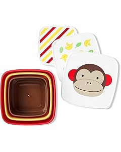Skip Hop Toddler Food Storage Snack Box Set, Monkey