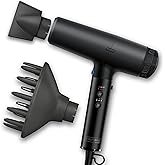 INFINITIPRO by CONAIR DigitalAIRE Hair Dryer | Frizz-Eliminating Hair Dryer with Diffuser | Hair Blow Dryer with Up to 5X More Speed for Higher Air Pressure & Drying Power | Black