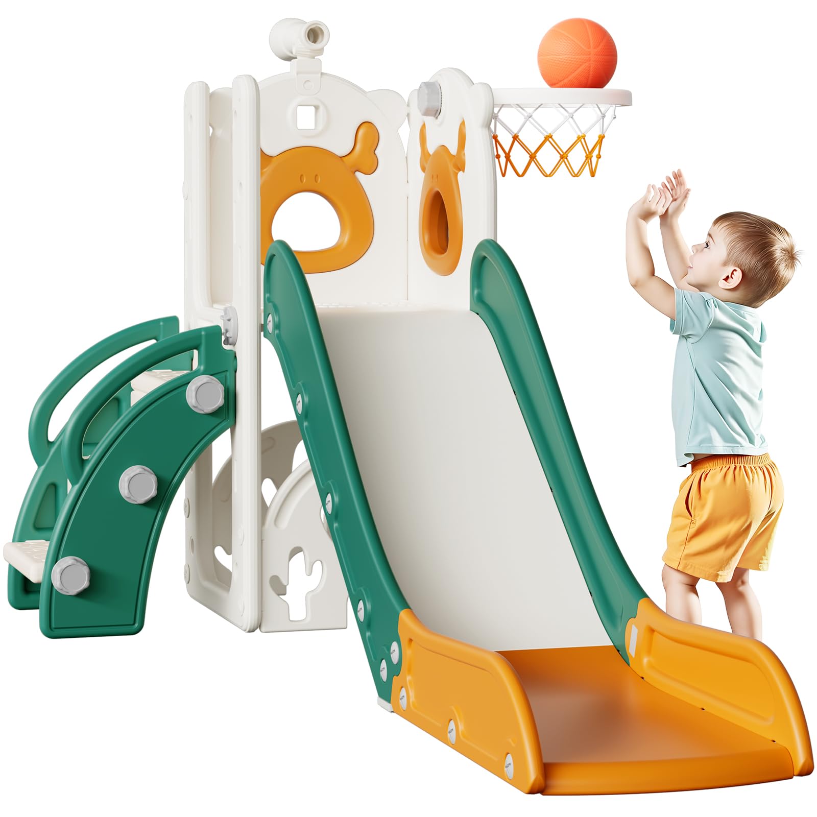 Mloong 7 in 1 Toddler Slide, Kids Slide for
