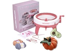 RVtiooy SENTRO Knitting Machine - Intelligent 40 Needles Kit for Adults DIY Scarves, Hats, Gloves - Christmas and New Year Gi