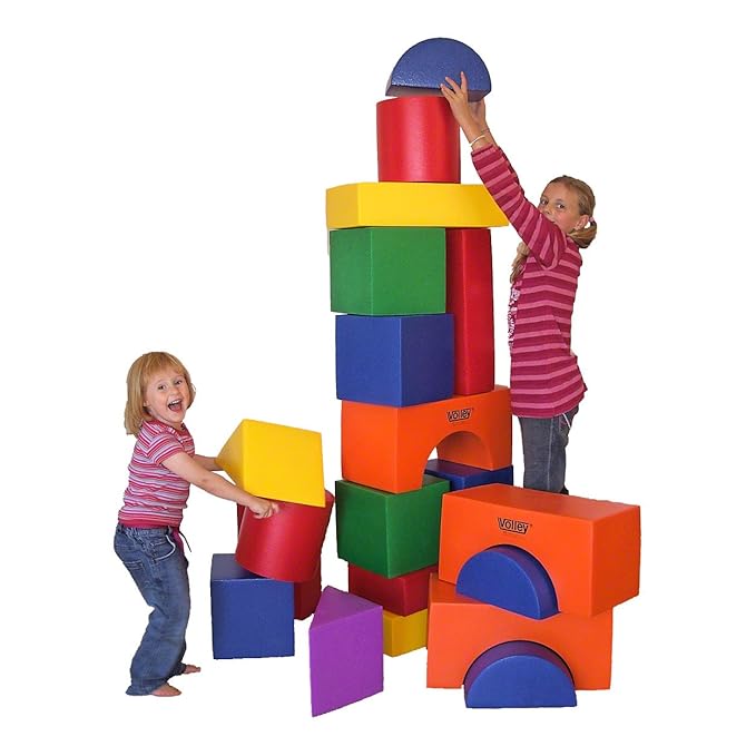 VOLLEY Großbaukasten - XXL Bausteine, Softbausteine, Schaumstoffbausteine