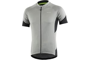 BERGRISAR Men's Basic Cycling Jerseys Short Sleeves Mountain Bike Bicycle Shirt Zipper Pockets