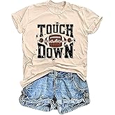 Football Shirts for Women Vintage Go Cowboy Graphic Sunday Funday Tshirt Casual Game Day Gifts Short Sleeve