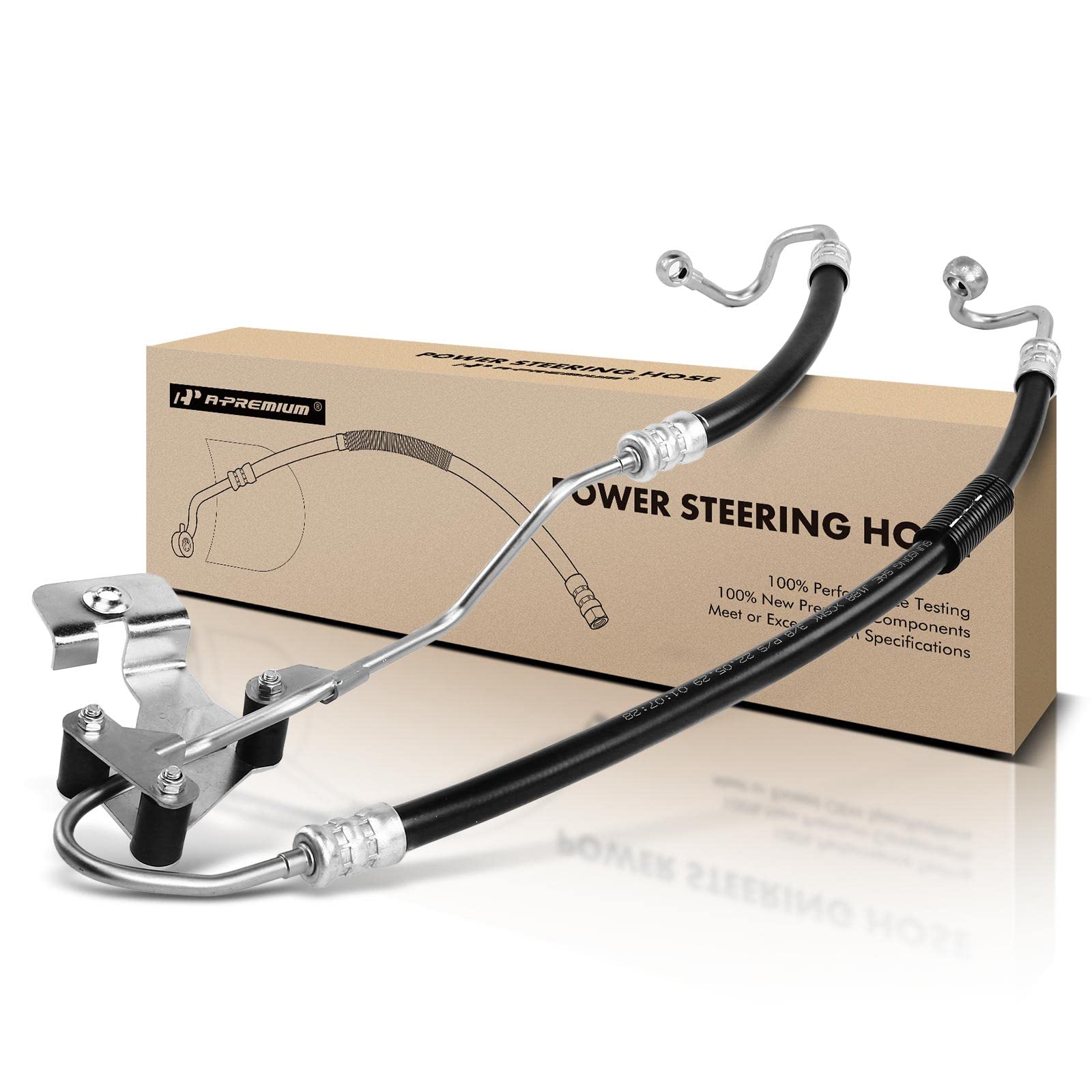 Photo 1 of A-Premium Power Steering Pressure Hose Line Assembly Compatible with BMW 325xi 2006, 328xi 2007-2008, 328i xDrive 2010-2013, 330xi 2006, 3.0L, Pump To Rack/Gear