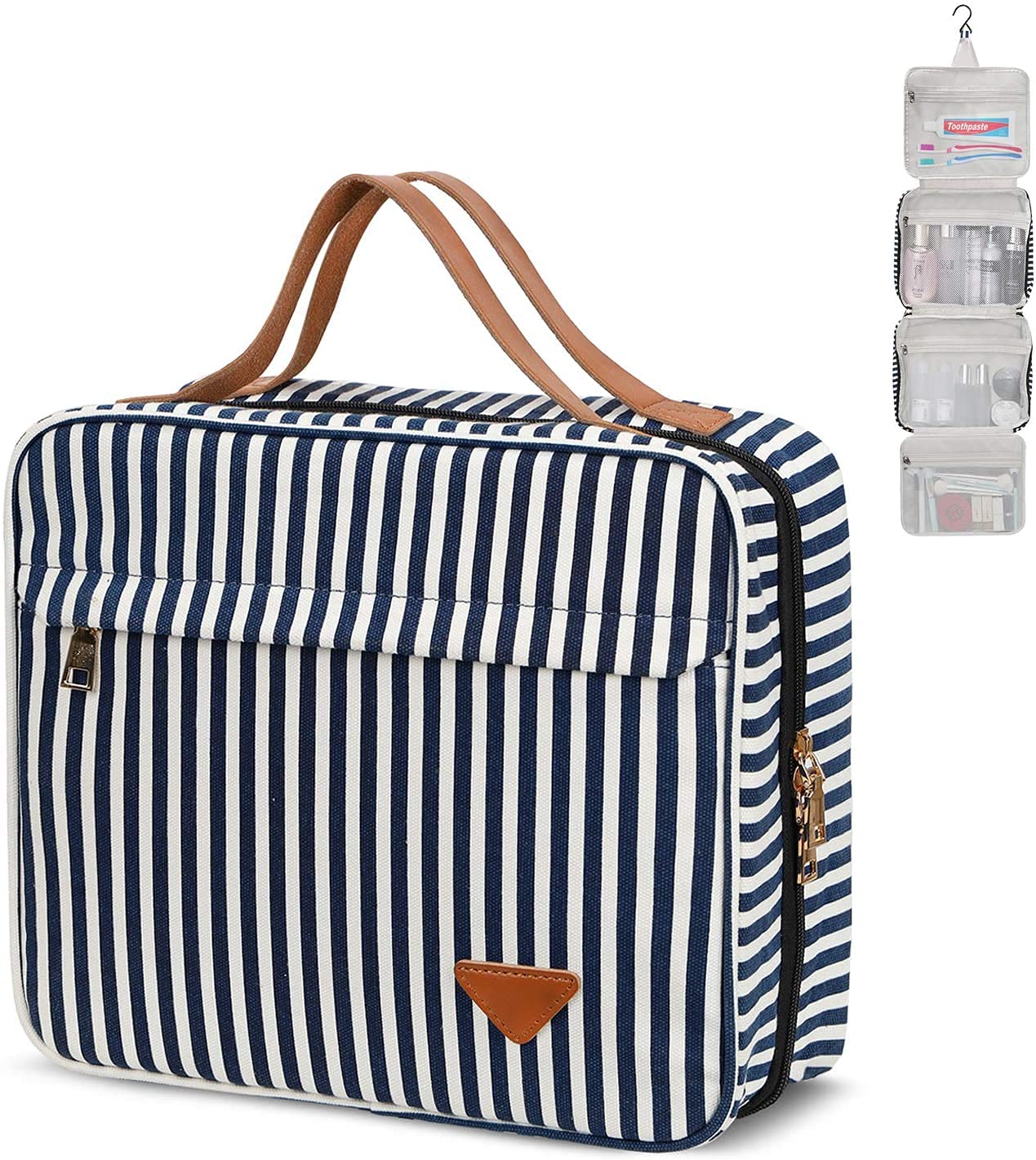 Wash Bags, Toiletry Bag, Makeup Bag Travel Hanging Cosmetic Bag, Wash Bag with Hanging Hook, Make Up Case Organizer Waterproof for Travel and Bathroom Shower, Gifts for Women & Girls